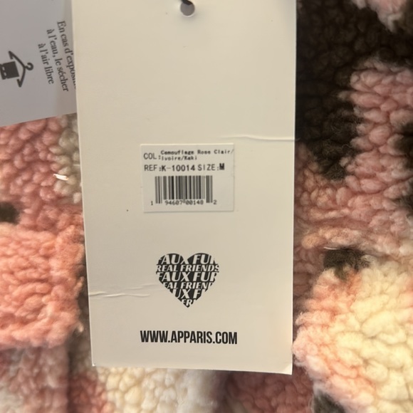 APPARIS women’s Theresa Camo Faux Shearling Jacket Pink - Picture 16 of 16